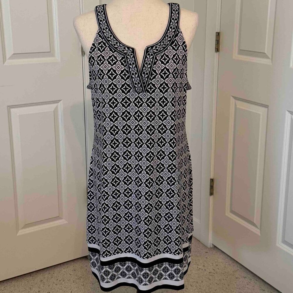 MAGNOLIA GRACE Embroidered Trim Knit Dress XL